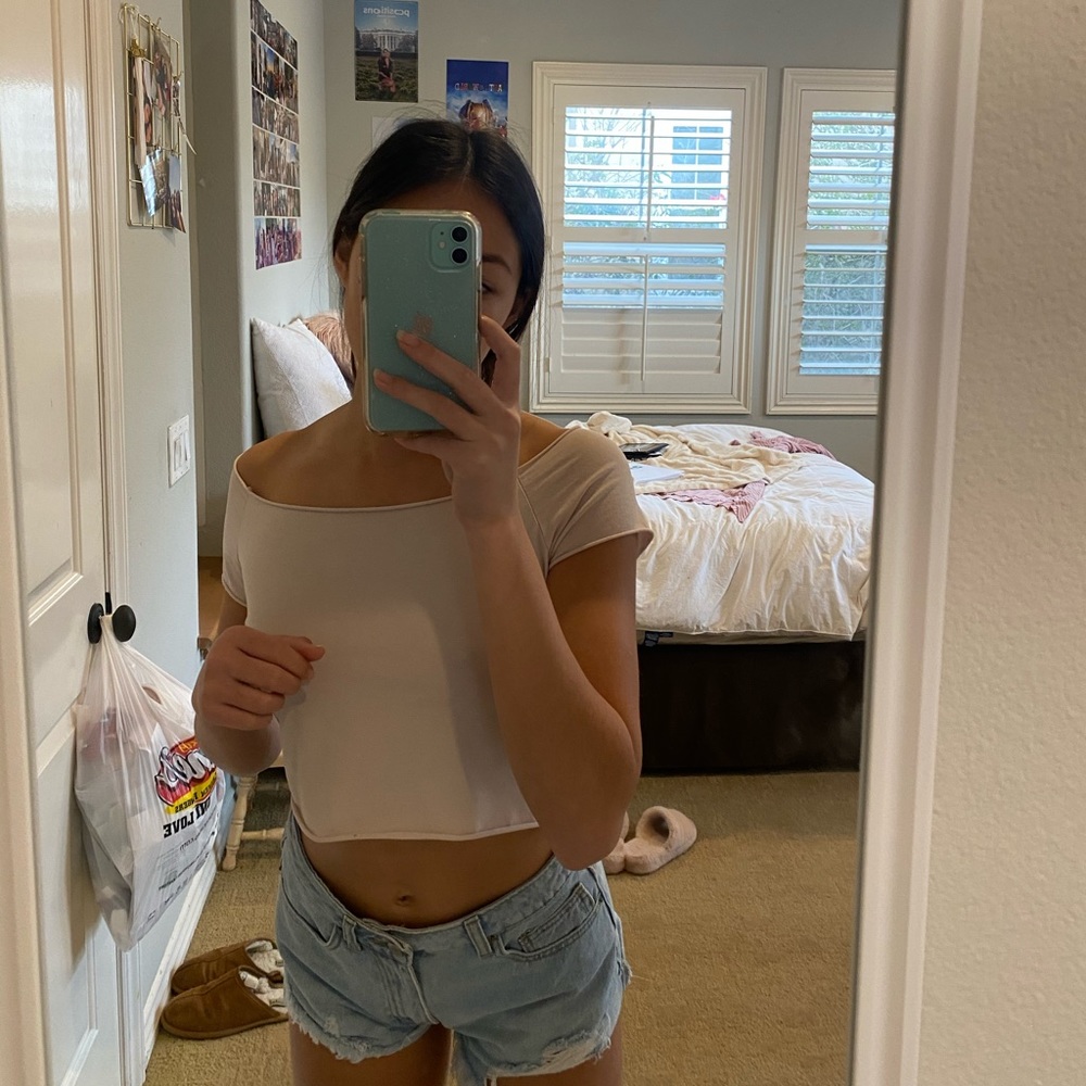 brandy off the shoulder top